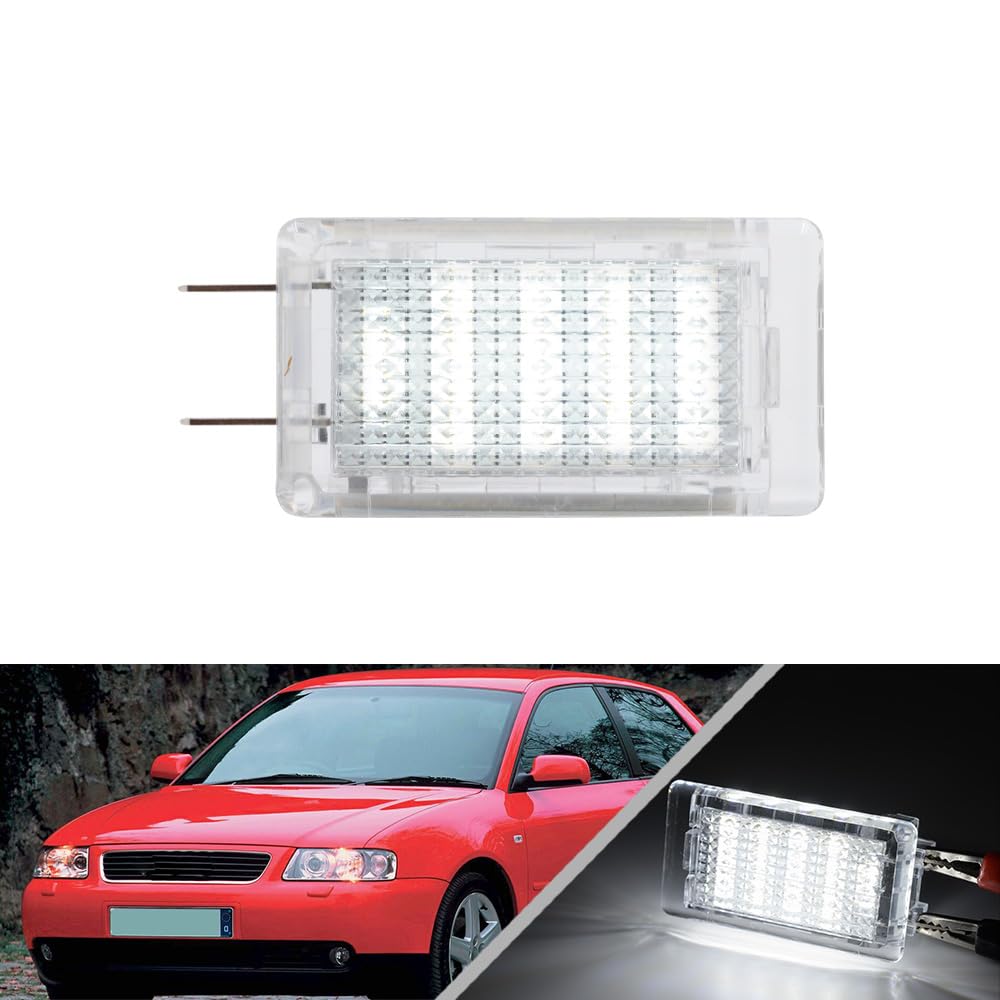 NSLUMO LED Kofferraumbeleuchtung für Au.d.i A3 A6 C4 C5 A8 TT V8 1 x SMD LED Modul Kofferraum Lampe Courtesy Fußraumlampe Weiß von NSLUMO