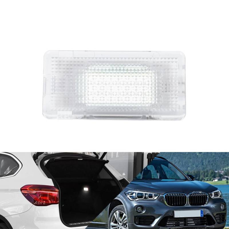 NSLUMO Weiße LED-Kofferraumleuchte für B.M.W X1 E84 F48 X2 F39 X5 E53 Mini Cooper F55 F56 F57 1 x SMD LED-Modul Gepäckraumlampe von NSLUMO