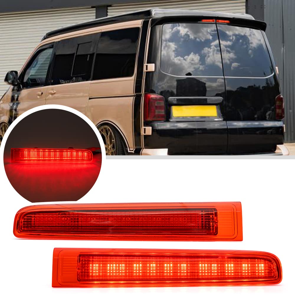 Nslumo Led Drittes Bremslicht für V/W T5 T6 T6.1 Transporter Multi.van Cara-velle Van Hohe hintere Bremsleuchte Scheunentor hoch montierte Bremsleuchte 2St von NSLUMO