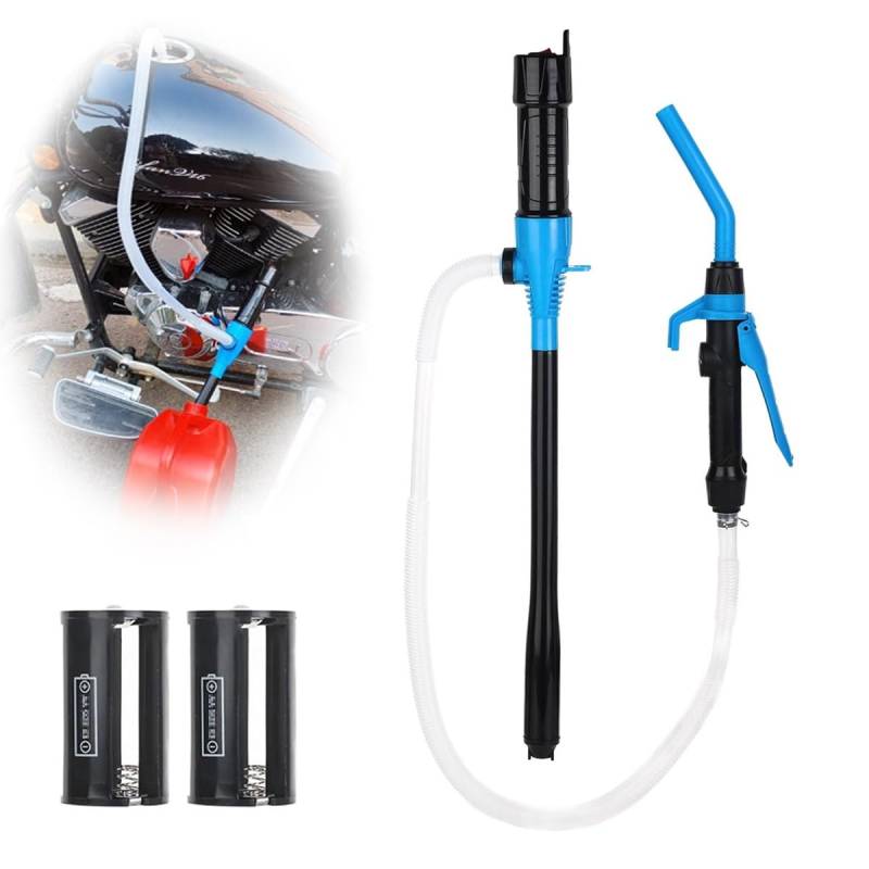 Tragbare Pumpe mit Akku Tragbare batteriebetriebene Gaspumpe Batteriebetriebener Siphon Flüssigkeitsabsauger Tragbare Wassertransferpumpe Batteriebetriebene Siphonpumpe(Blauw) von NTDMSFWM