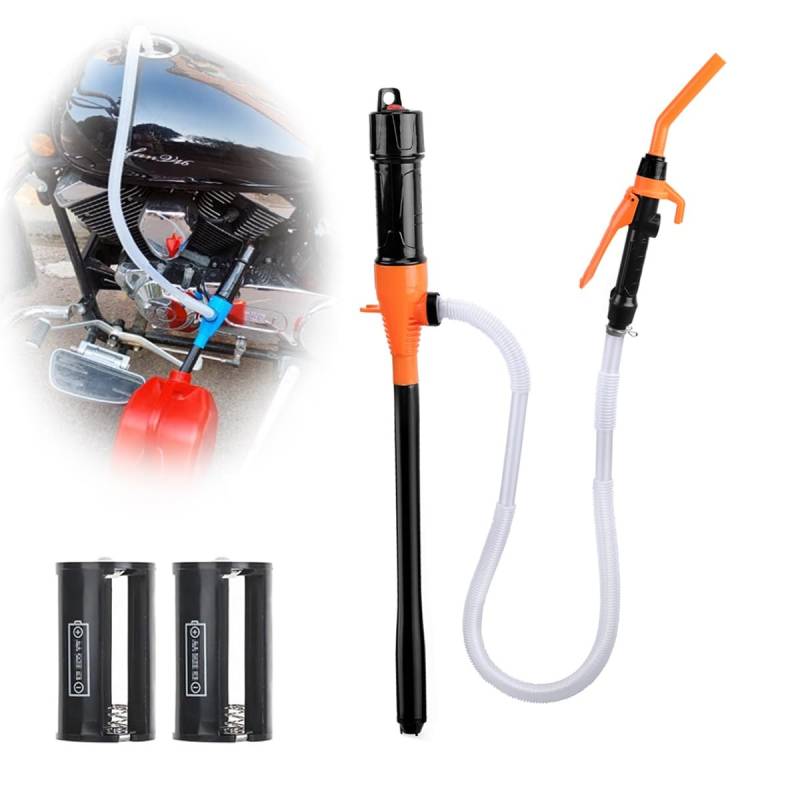 Tragbare Pumpe mit Akku Tragbare batteriebetriebene Gaspumpe Batteriebetriebener Siphon Flüssigkeitsabsauger Tragbare Wassertransferpumpe Batteriebetriebene Siphonpumpe(Orange) von NTDMSFWM