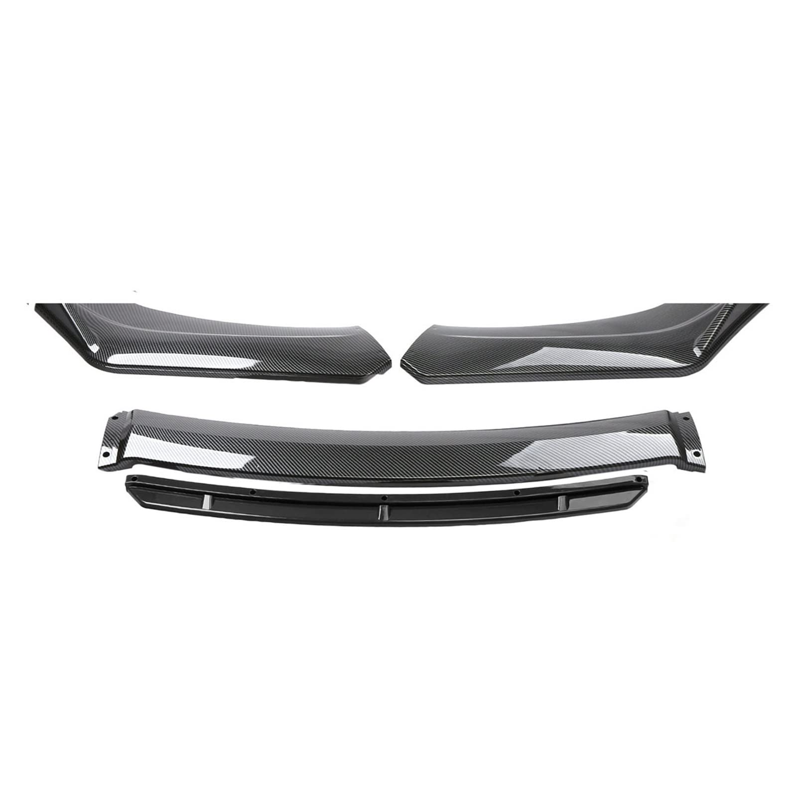 4 Stück Kompatibel mit Mitsubishi Lancer 2008-2015 Frontstoßstange Lip Spoiler Splitter Diffusor Body Kit Universal Windabweiser Autozubehör (B) von NTOLAMPIX