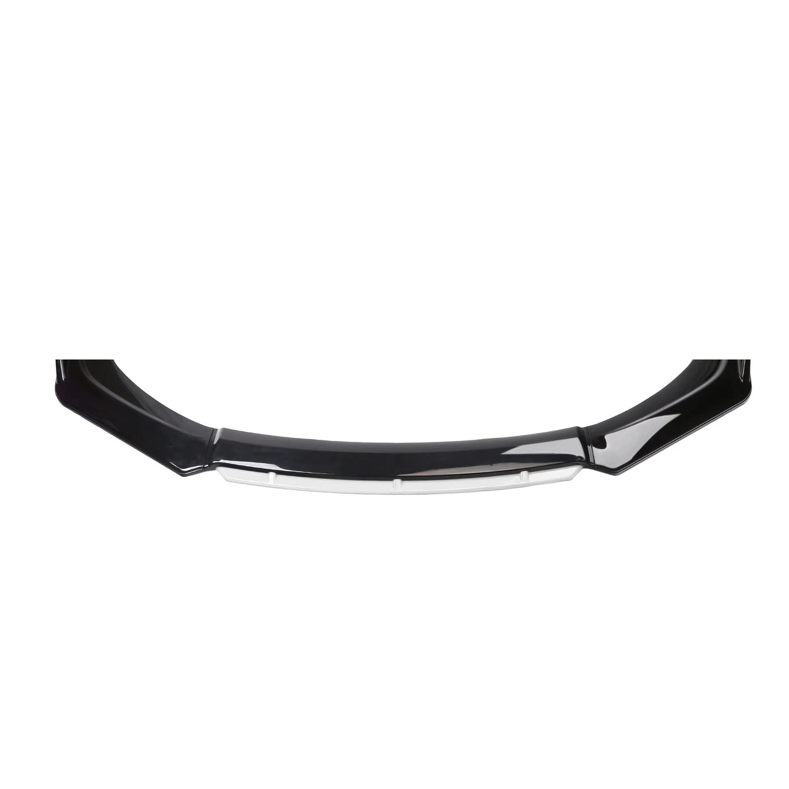 4 Stück kompatibel mit Mitsubishi Lancer 2008-2015 Frontstoßstange Lip Spoiler Splitter Diffusor Body Kit Deflektor Universal Autozubehör (Black White) von NTOLAMPIX