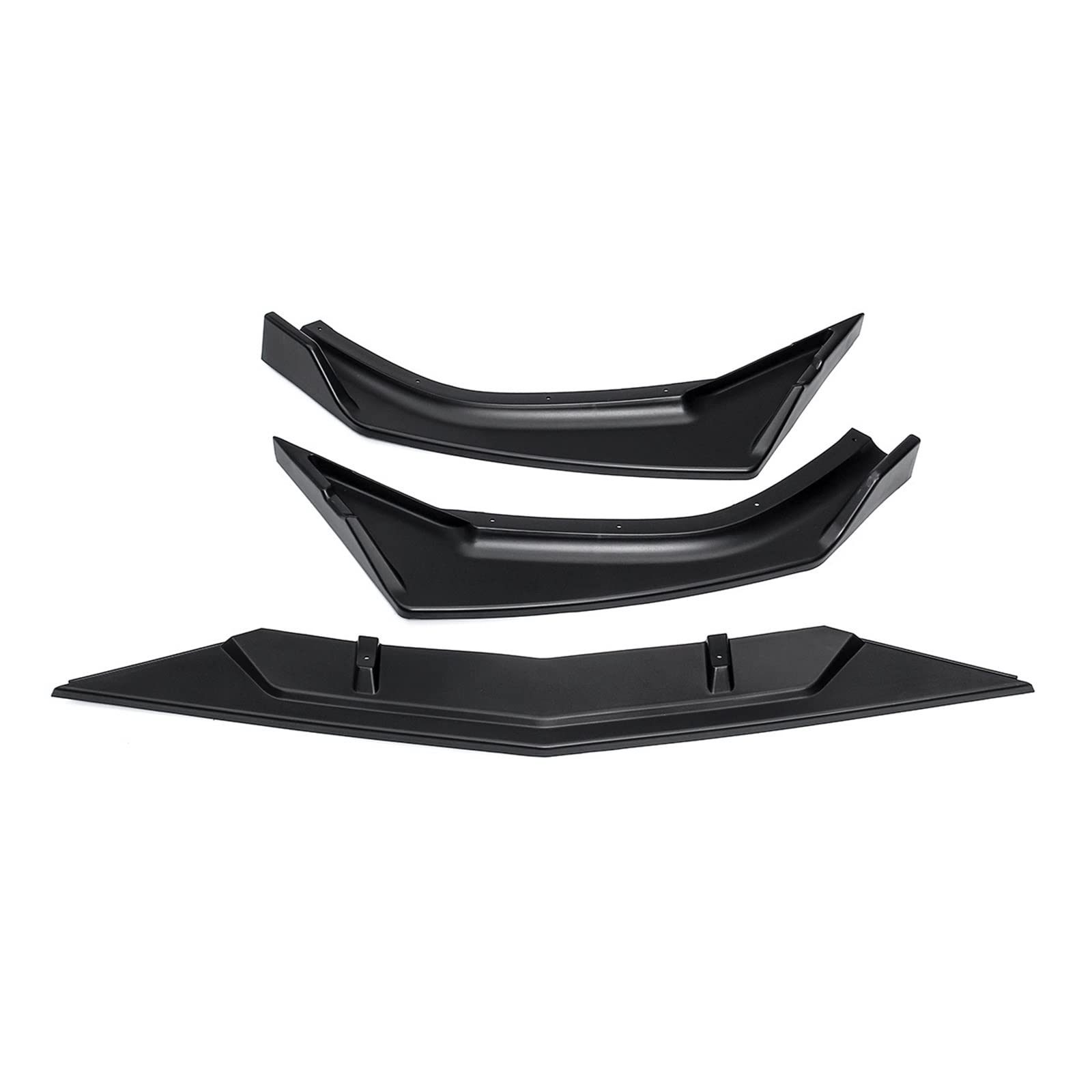 Front Bumper Lip Spoiler Compatible With Civic 2016-2020 10th Gen Side Splitters Diffuser Body Kit Guards Protection Car Accessories(A) von NTOLAMPIX