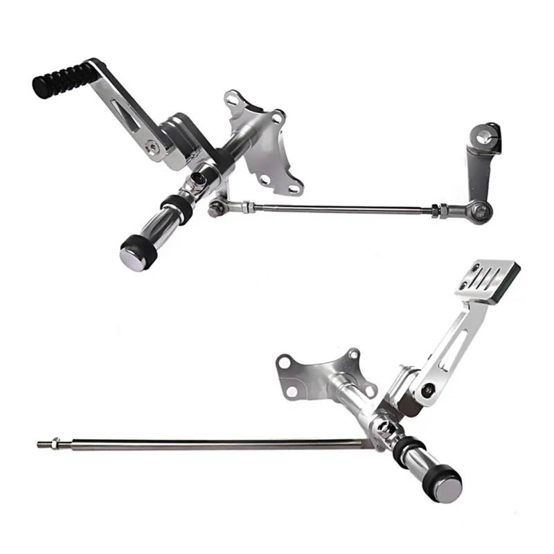 Motorcycle Polished Forward Controls Pegs Levers & Linkages Compatible With Harley Sportster XL883 1200 1991-2003(Silver) von NTOLAMPIX