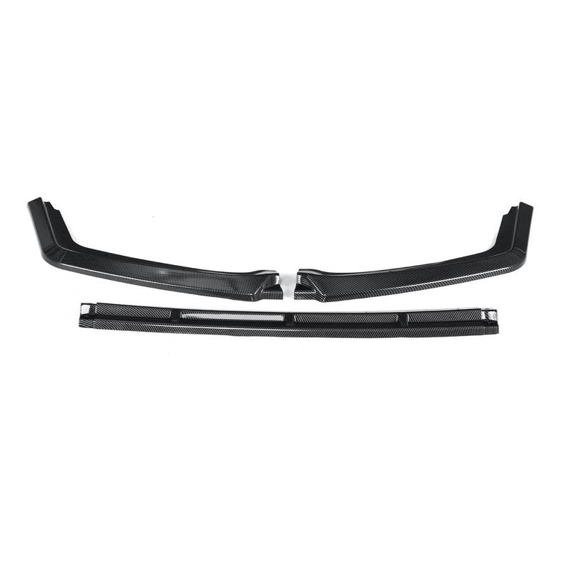 Nur kompatibel mit Civic Schrägheck & Si 2016-2021 Frontstoßstange Lip Spoiler Seitensplitter Body Kit Deflector Guard Auto Zubehör(B) von NTOLAMPIX