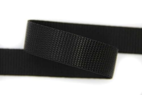 30mm | 5m Gurtband | Farbauswahl I 100% Polypropylen (schwarz, 100mm) von nts Nähtechnik