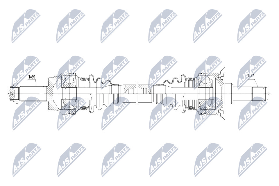 Antriebswelle Hinterachse NTY NPW-BM-069 von NTY