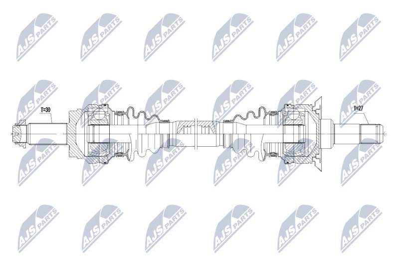 Antriebswelle Hinterachse NTY NPW-BM-069 von NTY