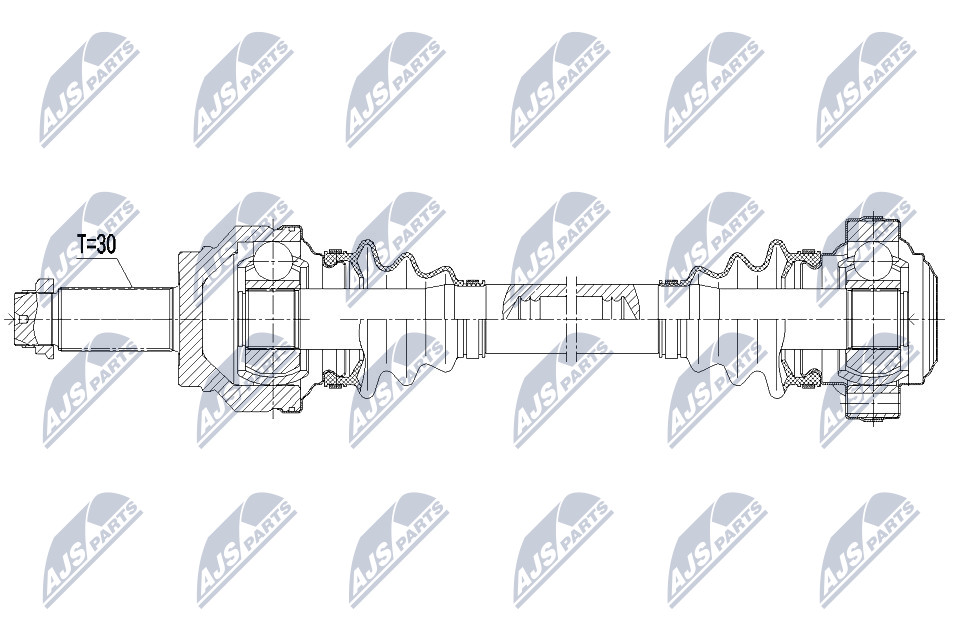 Antriebswelle Hinterachse NTY NPW-BM-089 von NTY