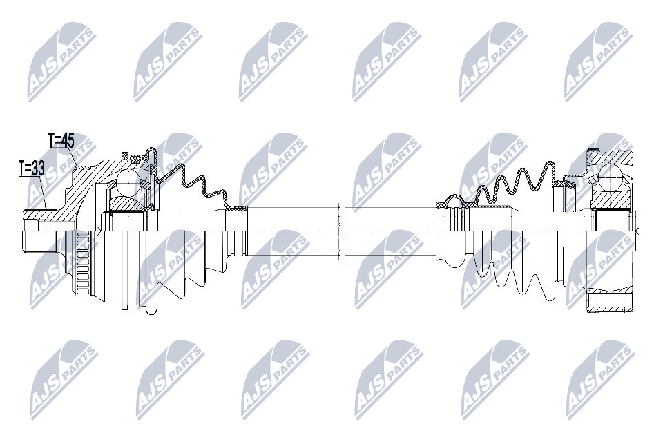 Antriebswelle Hinterachse NTY NPW-VW-091 von NTY