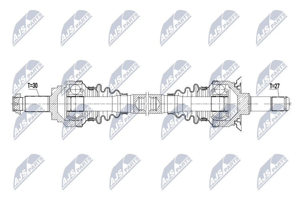 Antriebswelle Hinterachse links NTY NPW-BM-085 von NTY