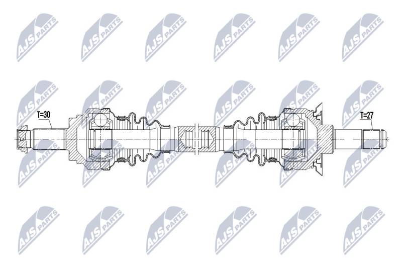 Antriebswelle Hinterachse links NTY NPW-BM-085 von NTY