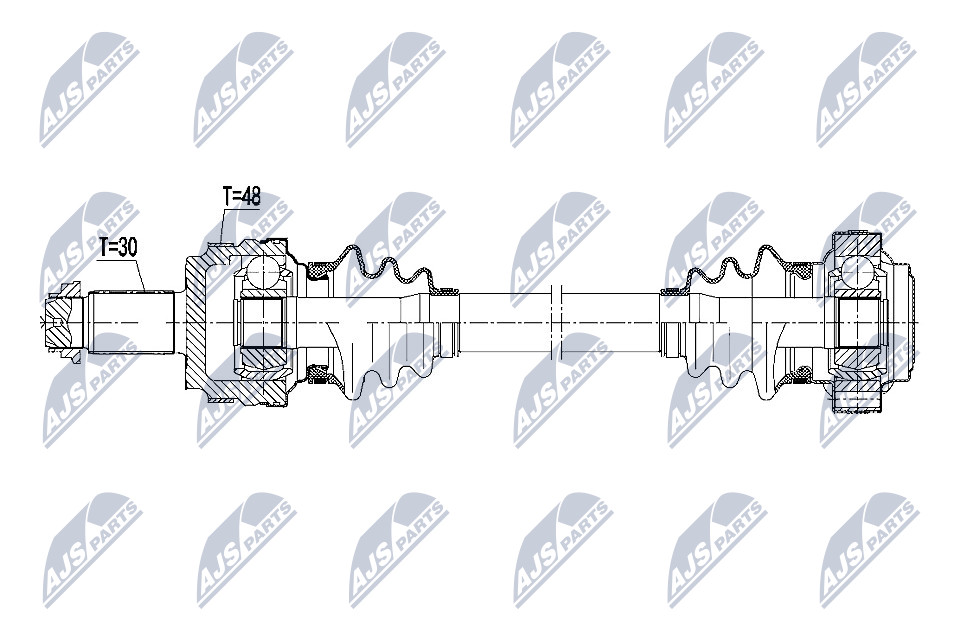 Antriebswelle Hinterachse rechts NTY NPW-BM-107 von NTY