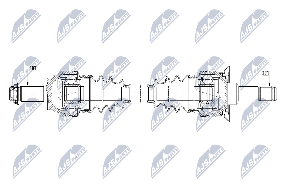 Antriebswelle Hinterachse rechts NTY NPW-BM-153 von NTY