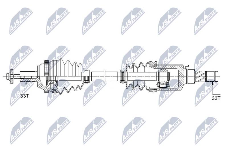 Antriebswelle Hinterachse rechts NTY NPW-ME-122 von NTY