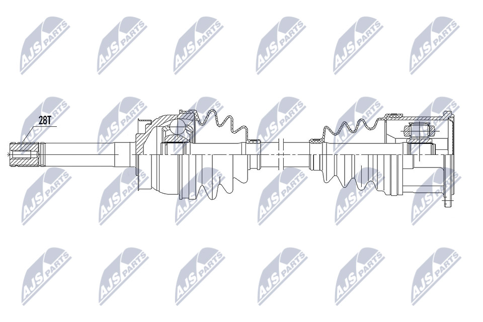 Antriebswelle Vorderachse NTY NPW-NS-104 von NTY