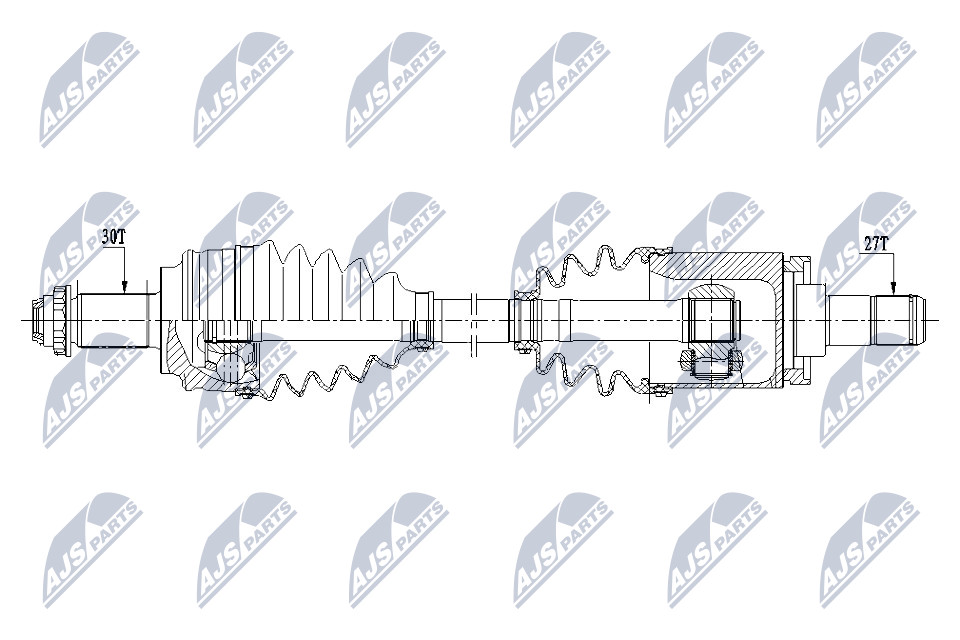 Antriebswelle Vorderachse links NTY NPW-BM-151 von NTY