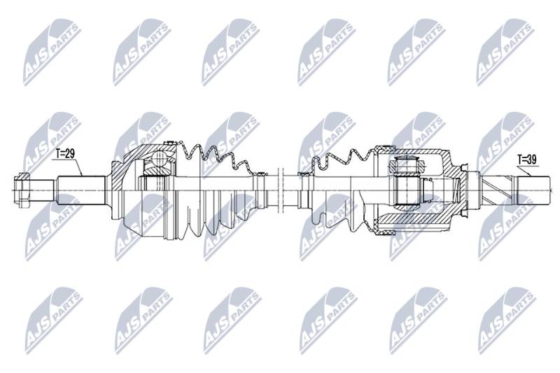 Antriebswelle Vorderachse links NTY NPW-PL-057 von NTY