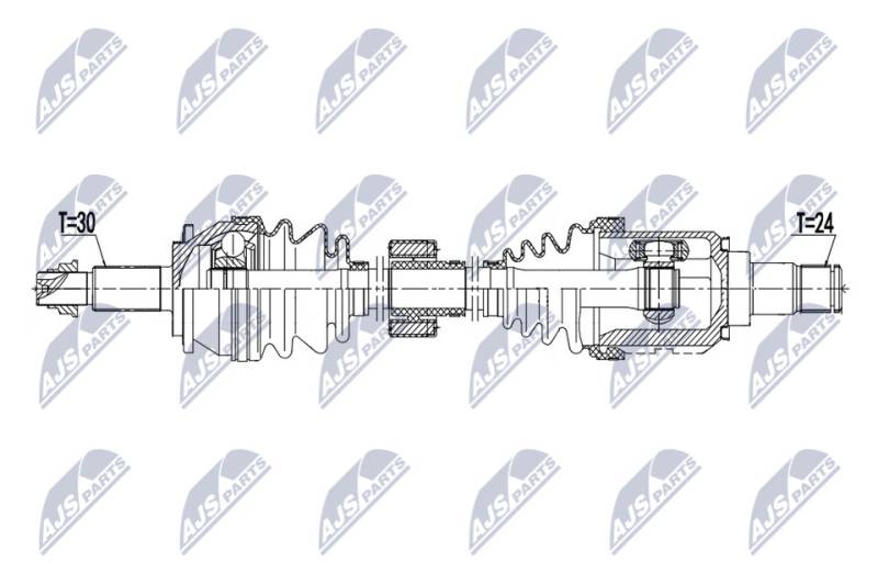 Antriebswelle Vorderachse links NTY NPW-TY-108 von NTY