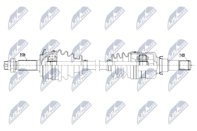 Antriebswelle Vorderachse links NTY NPW-TY-115 von NTY