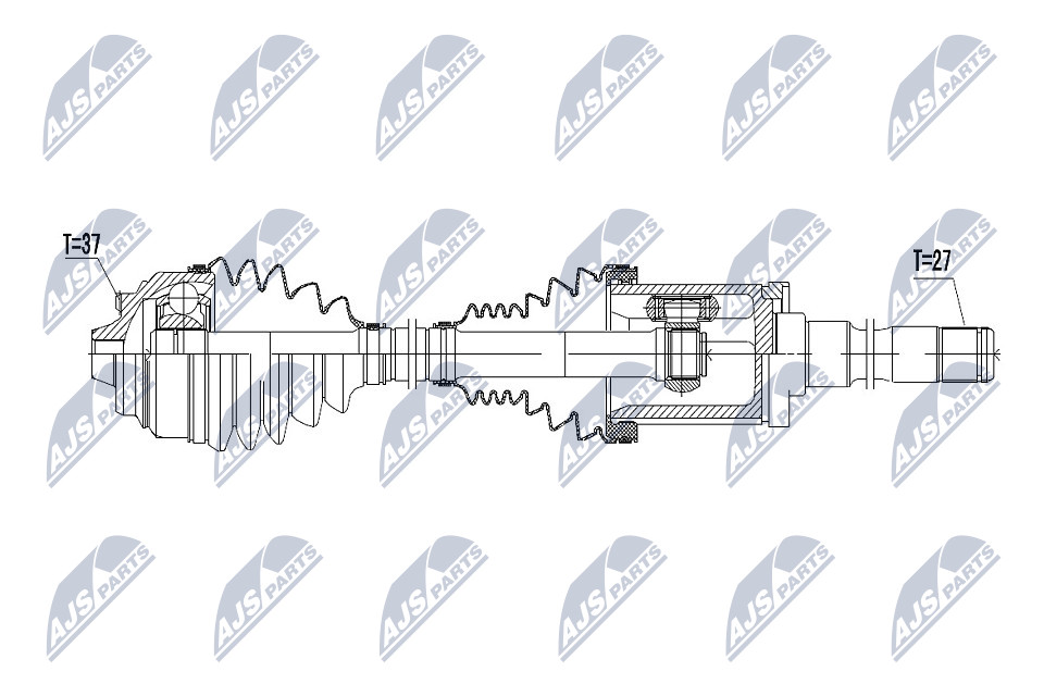 Antriebswelle Vorderachse rechts NTY NPW-BM-056 von NTY