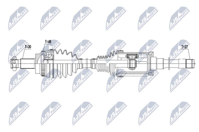 Antriebswelle Vorderachse rechts NTY NPW-BM-145 von NTY