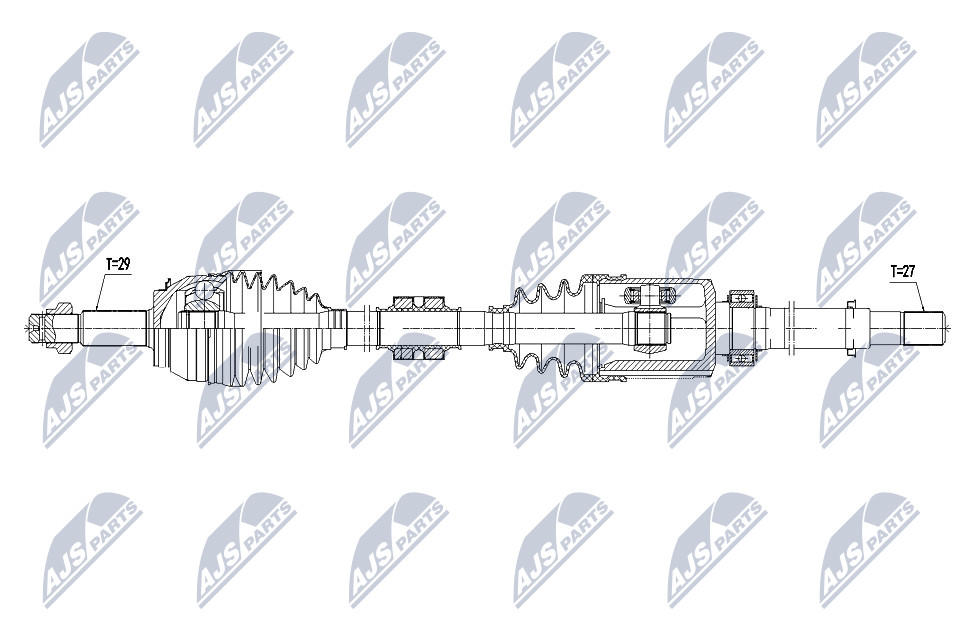 Antriebswelle Vorderachse rechts NTY NPW-NS-080 von NTY