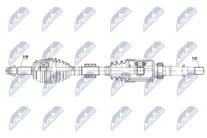 Antriebswelle Vorderachse rechts NTY NPW-NS-080 von NTY