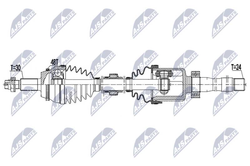 Antriebswelle Vorderachse rechts NTY NPW-TY-153 von NTY