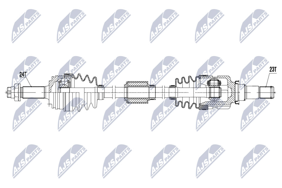 Antriebswelle Vorderachse rechts NTY NPW-TY-171 von NTY