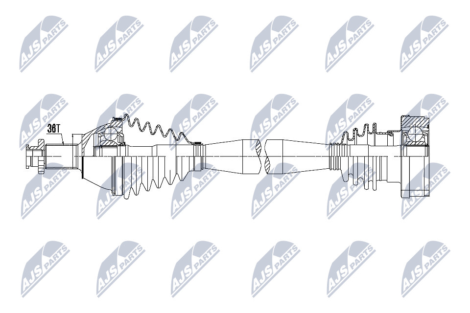 Antriebswelle Vorderachse rechts NTY NPW-VW-056 von NTY