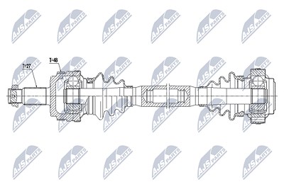 Nty Antriebswelle [Hersteller-Nr. NPW-BM-036] für BMW von NTY