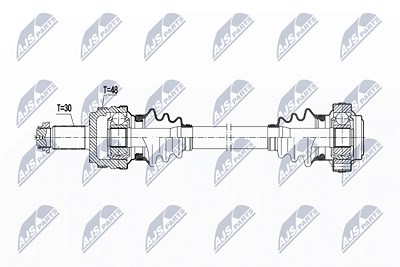 Nty Antriebswelle [Hersteller-Nr. NPW-BM-109] für BMW von NTY