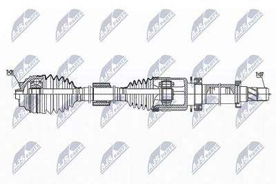 Nty Antriebswelle [Hersteller-Nr. NPW-BM-171] für Mini von NTY