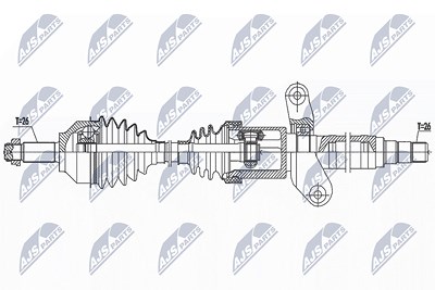 Nty Antriebswelle [Hersteller-Nr. NPW-BM-190] für Mini von NTY