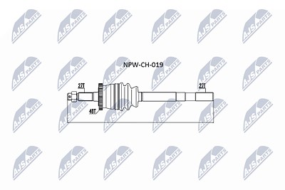 Nty Antriebswelle [Hersteller-Nr. NPW-CH-019] für Jeep von NTY