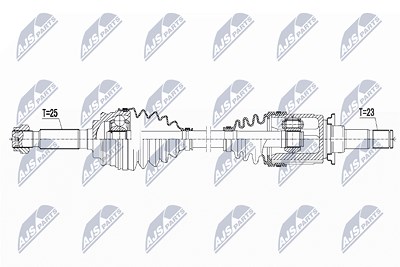 Nty Antriebswelle [Hersteller-Nr. NPW-CH-050] für Jeep von NTY