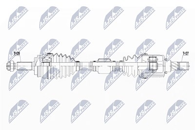 Nty Antriebswelle [Hersteller-Nr. NPW-CH-062] für Dodge, Jeep von NTY