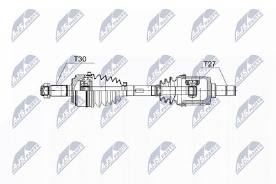 Nty Antriebswelle [Hersteller-Nr. NPW-HD-060] für Honda von NTY