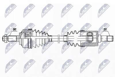 Nty Antriebswelle [Hersteller-Nr. NPW-HD-087] für Honda von NTY