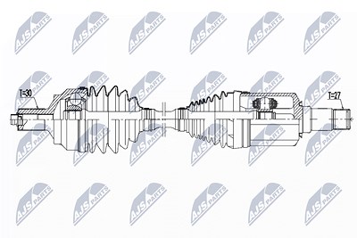 Nty Antriebswelle [Hersteller-Nr. NPW-ME-104] für Mercedes-Benz von NTY