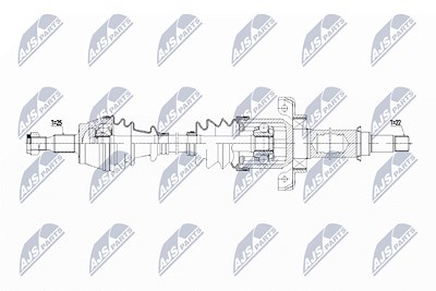 Nty Antriebswelle [Hersteller-Nr. NPW-ME-108] für Mercedes-Benz von NTY