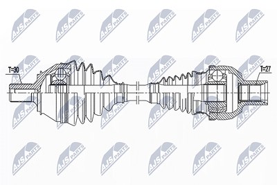 Nty Antriebswelle [Hersteller-Nr. NPW-ME-158] für Mercedes-Benz von NTY