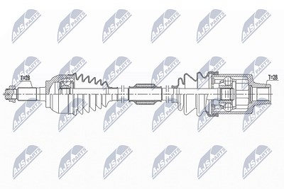 Nty Antriebswelle [Hersteller-Nr. NPW-MZ-064] für Mazda von NTY