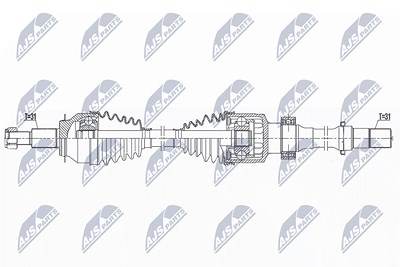 Nty Antriebswelle [Hersteller-Nr. NPW-MZ-082] für Mazda von NTY