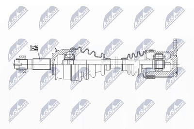 Nty Antriebswelle [Hersteller-Nr. NPW-PL-137] für Chevrolet, Opel von NTY