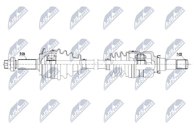 Nty Antriebswelle [Hersteller-Nr. NPW-TY-115] für Toyota von NTY