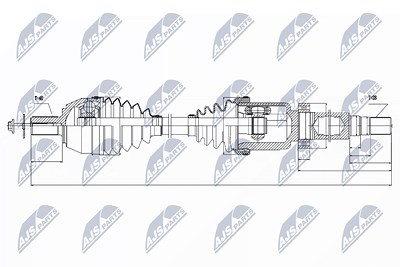 Nty Antriebswelle [Hersteller-Nr. NPW-VV-024] für Volvo von NTY