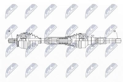 Nty Antriebswelle [Hersteller-Nr. NPW-VV-053] für Volvo von NTY